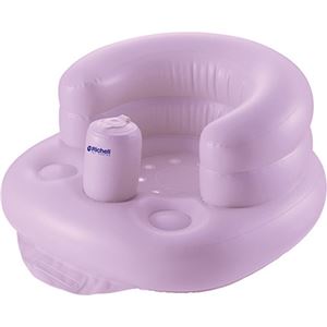 （まとめ買い）ふかふかベビーチェアR パープル×3セット