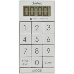 （まとめ買い）ドリテック デジタルタイマー スリムキューブ T-520WT ホワイト×10セット