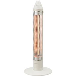 （まとめ買い）コイズミ グラファイトヒーター ホワイト KKS-0643W×4セット