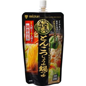 （まとめ買い）ミツカン シメまで美味しい とんこつしょうゆ鍋つゆ 5倍濃縮タイプ 150g×15セット