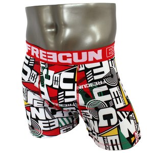 FREEGUN(フリーガン) ボクサーパンツ メンズ アンダーウェア インナー 男性下着 下着 メンズボクサーパンツ ギフト プレゼント 誕生日プレゼント FG28/TRI 840000 (02.レッド Mサイズ)