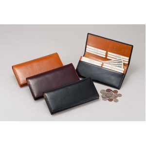 オリーチェレザー長札ウォレット　【カラー】ゴールド（ブラウン）