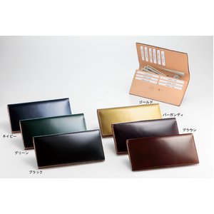 FLYING HORSE コードバン長札財布 【カラー】ネイビー
