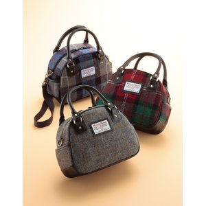 Ｂｒｉｔｉｓｈ Ｇｒｅｅｎ （ブリティッシュグリーン）ハリスツイード2ＷＡＹミニボストンバッグ 【カラー】レッド