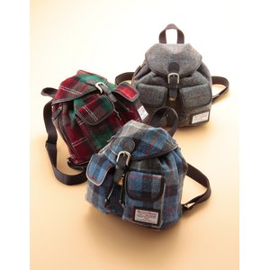 British Green (ブリティッシュグリーン)ハリスツイード・リュックサック 【カラー】グレー