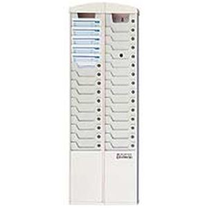 タイムカードラック 使用人数30人まで 白