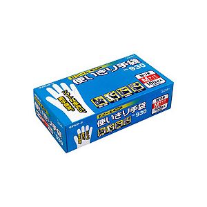 No.930 ビニール極薄手使いきり手袋（粉付） M 100枚入