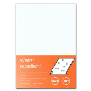 撥水紙「ウォーターリペレント」 特厚口 128g A4 50枚入