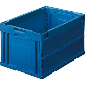 TANOSEE 折りたたみコンテナ 75L ダークブルー