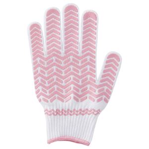 天然ゴムすべり止め軍手 女性用 ピンク 3双