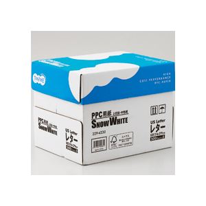 TANOSEE PPC用紙 SNOW WHITE USレターサイズ 500枚×5冊入