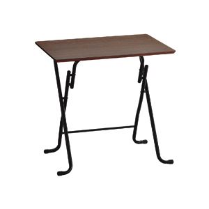 イースフォールディングテーブル W750×D510mm L ブラウン