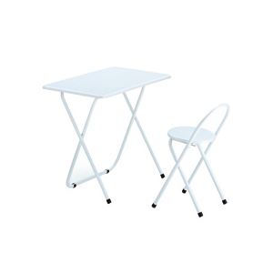 折りたたみデスク＆チェア ホワイト