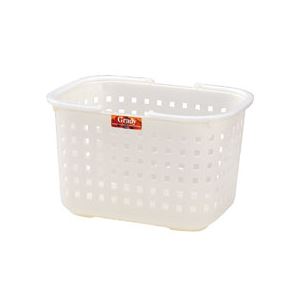 グレディバスケット M クリアホワイト