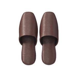 デザインPVC 吊り込みスリッパ シクス ブラウン