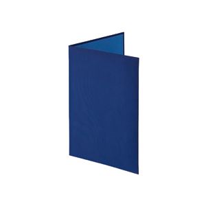 証書ファイル 布クロス貼りタイプ 二つ折りタイプ A4 紺