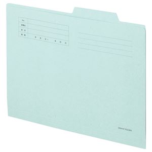（まとめ）TANOSEE 個別フォルダー A4 ブルー 10冊入×10パック