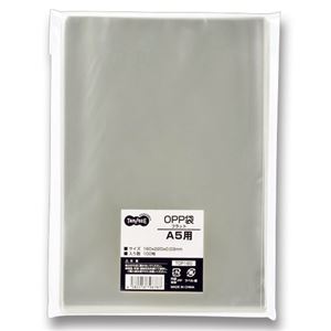 （まとめ）TANOSEE OPP袋 A5用フラット 160×220mm 100枚入×10パック