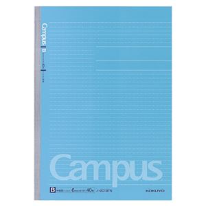 （まとめ）キャンパスノート（ドット入罫線） A4 B罫 40枚 5冊