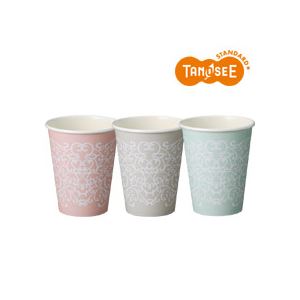 （まとめ）TANOSEE 厚紙タンブラー karakusa 280ml 50個入×20パック