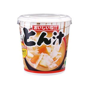 （まとめ）おいしいね！！ とん汁カップ 60g 6個入