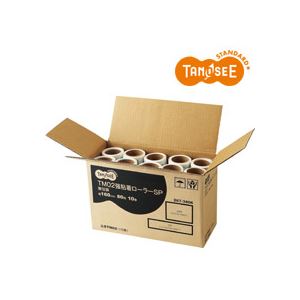 （まとめ）TANOSEE 強粘着ローラースペア 幅160mm×80周巻 10巻入×5パック