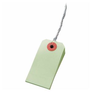 カラー荷札 6号 30×60mm うぐいす 200枚