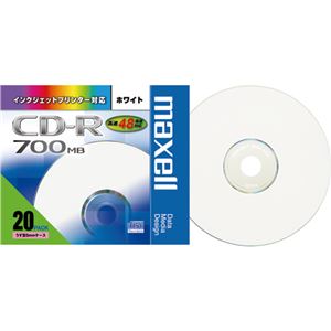 マクセル CDR700S.ST.PW1P20S データ用CD-R 700MB 48倍速 5mmスリムケース入20枚パック