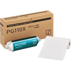 ビデオプリンタ用紙 PG110X 110mm×20m巻き 5巻／箱