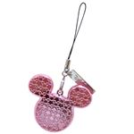 【Disney】ディズニー モバイルミラーストラップ（ピンク）