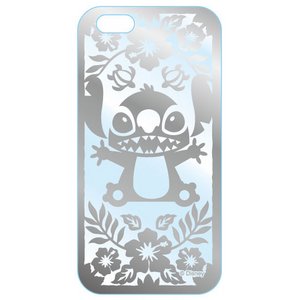 カスタムカバー　iPhone 6 シルバー　ディズニー（スティッチ）
