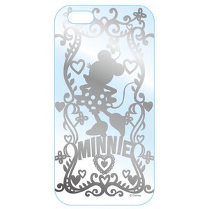 カスタムカバー　iPhone 6 シルバー　ディズニー（ミニー シルエット）