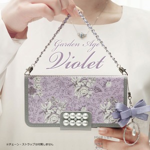MrH（ミスターエイチ）スマホウォレットケース/ガーデンエイジ・ヴァイオレットByiphone6splus