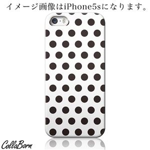CollaBorn スマホカバー GALAXY S4（SC-04E） 「Dots（W BK）」