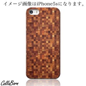 CollaBorn スマホカバー GALAXY S4（SC-04E） 「Wood Mosaic」