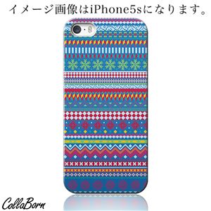 CollaBorn スマホカバー iPhone5c 「Nordic Border_Blue」