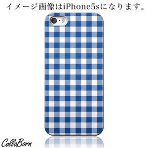 CollaBorn スマホカバー iPhone5c 「Gingham check_Blue」