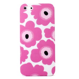 aglowDESIGN iPhone5/5s 花柄ハードケース ピンク