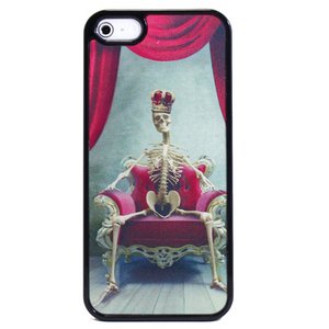 aglowDESIGN iPhone5/5s　3Dプラスチックケース　スカルレッド