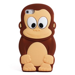 aglowDESIGN　iPhone5/5s　まるまるモンキーシリコンケース