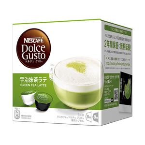 ネスレ ネスカフェ ドルチェ グスト 宇治抹茶ラテ 1箱（抹茶8個、ミルク8個）
