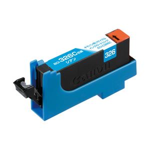 キヤノンプリンター対応 エコリカ リサイクルインクカートリッジ 対応純正カートリッジ型番:BCI-326C 色:シアン 単位:1個