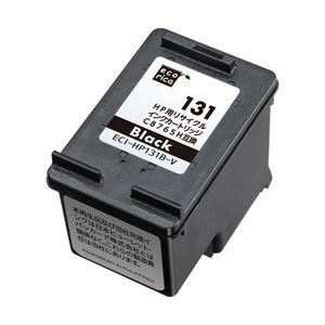 HPプリンター対応 エコリカ リサイクルインクカートリッジ 対応純正カートリッジ型番:C8765HJ(HP131) 色:ブラック 単位:1個