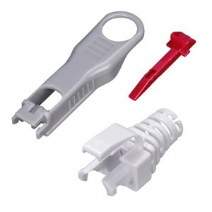 サンワサプライ 抜け止めセキュリティロックモジュラーカバー ADT-MCSL-W