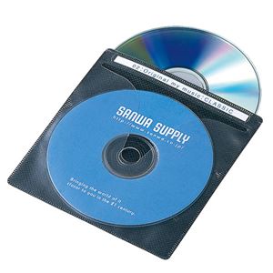 サンワサプライ CD・DVD用不織布ケース（50枚セット・ブラック） FCD-FN50BK