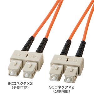 サンワサプライ 光ファイバケーブル HKB-SCSC6-30L
