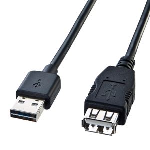 サンワサプライ 両面挿せるUSB延長ケーブル（A-Aメス） KU-REN3