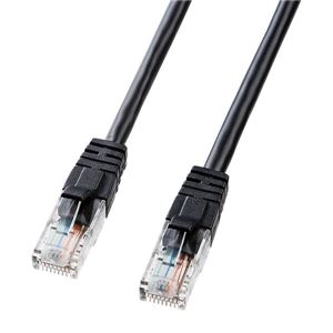 サンワサプライ エンハンスドカテゴリ5LANケーブル LKB5Y-03BK