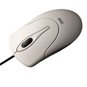サンワサプライ オプティカルスクロールマウス（ライトグレー） MA-93HU