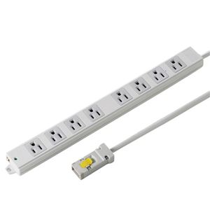 サンワサプライ 工事物件タップ（8個口・1m） TAP-KH8N-1